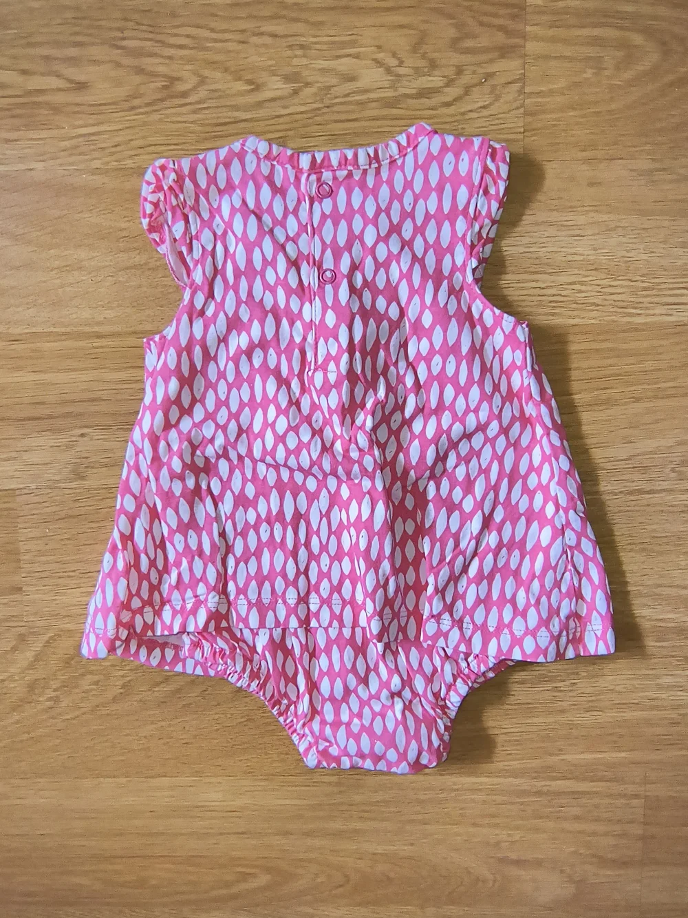Child Of Mine Made By Carter's Pink Patterned Baby Dress & Bloomer Set